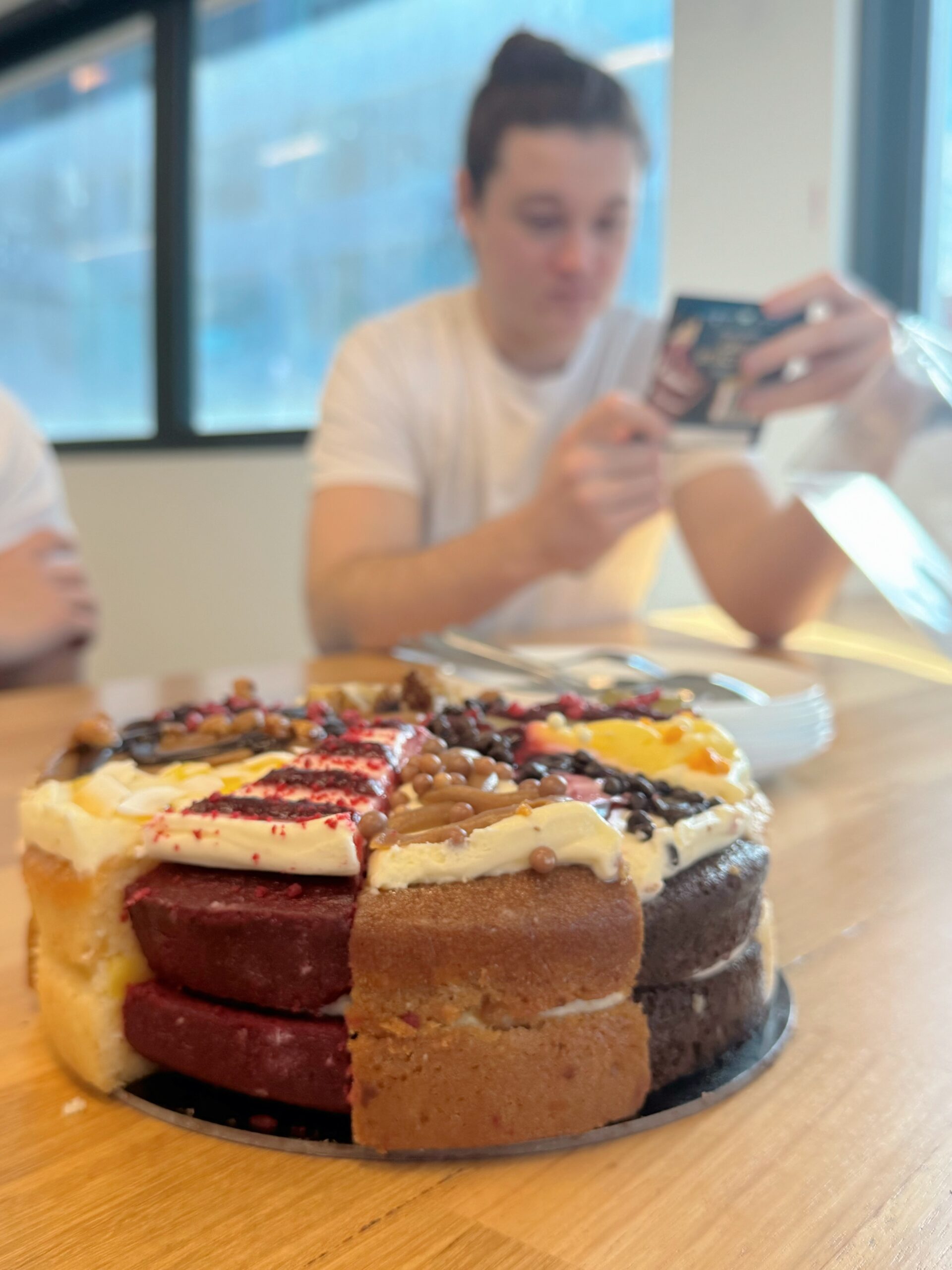 Birthday cake in the office
