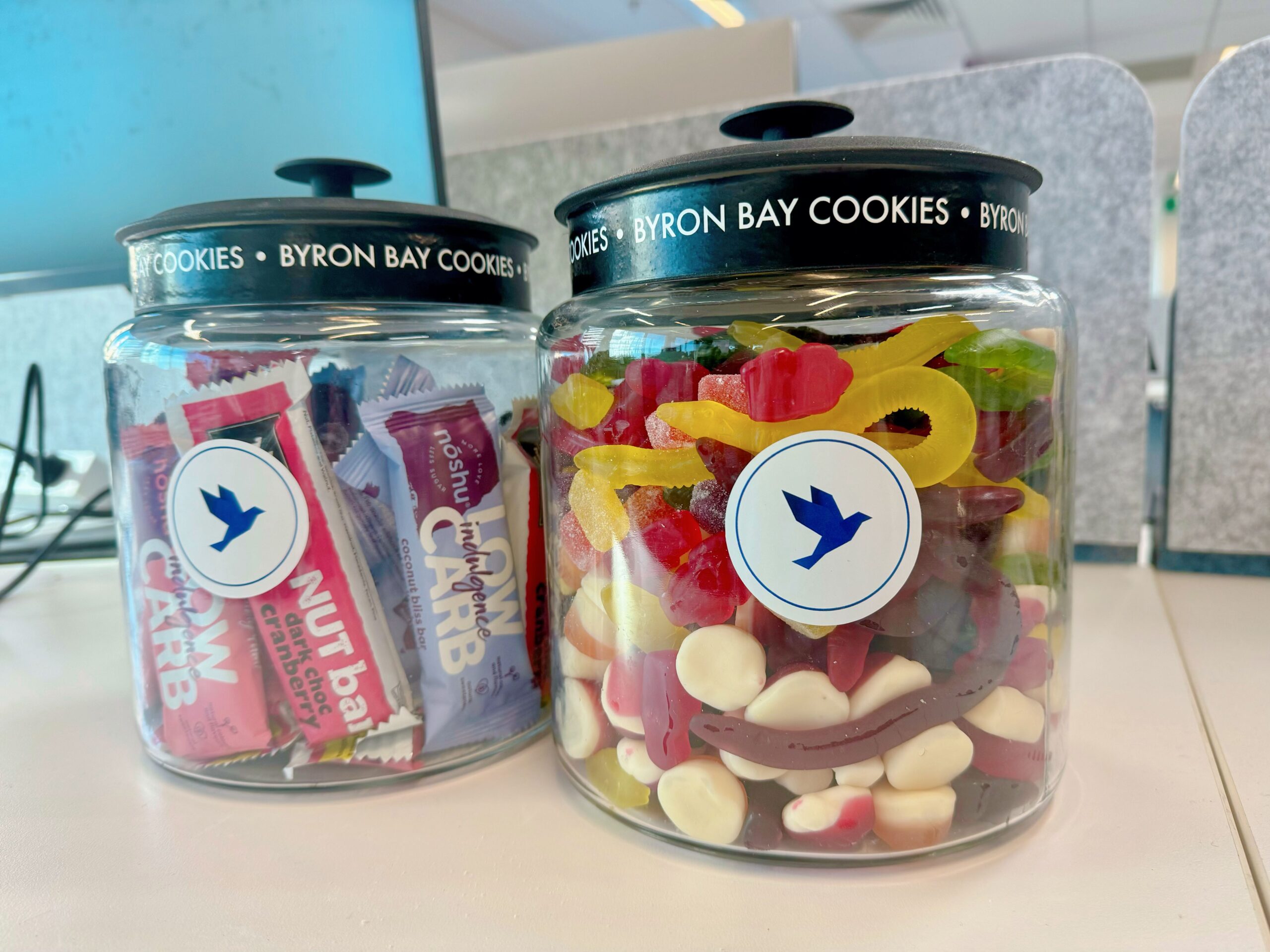Snacks at the Bluebird office